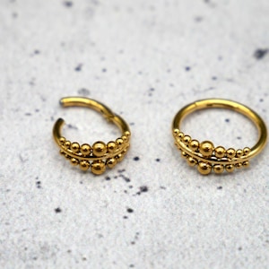 Piercing Ring Nostril Surgical Steel 1.2 mm 16g - 1A/12