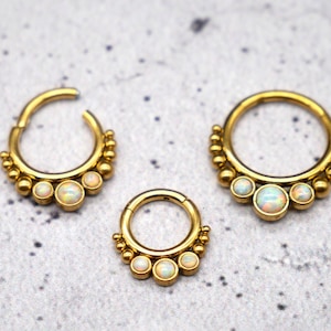 Piercing ring septum surgical steel 1.2 mm 16g - 1A/16