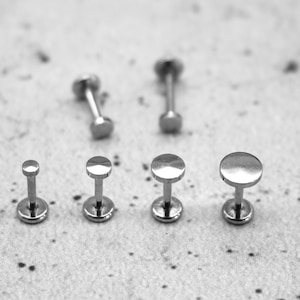 Silver Piercing/Labret/Medusa Surgical Steel - 1C/11
