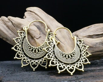 Pair of brass earrings - GG-4