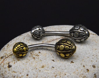 Belly button piercing 316L steel - 1 M/10