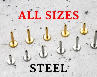 Interchangeable Bars for Labret / Medusa / Tragus / Helix Surgical Steel Internal Thread - 1B/11