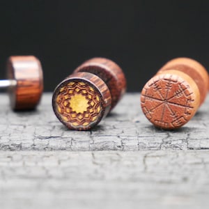 Fake Plug made of Narra Wood - N2