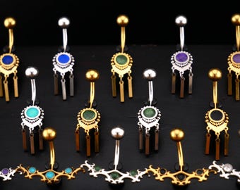 Belly button piercing, surgical steel - 1V/05