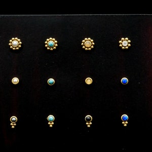 Piercing/Nose Stud Surgical Steel Gold - 1G/02