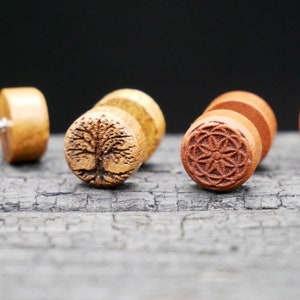 Fake Plug made of Narra Wood - N2