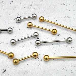 Industriell piercingstång i kirurgiskt stål 6-42 mm x 5 mm - 1N/14