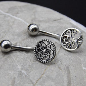 Belly button piercing 925 silver - 1N/10