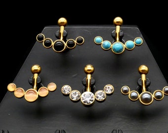 Belly button piercing surgical steel - 1 M/15