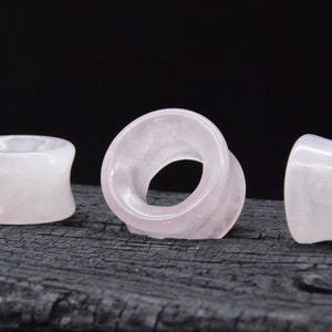 1x rose quartz tunnel - I3