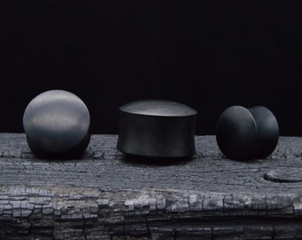 1x Plug Black Arang Wood 2-25 mm - C1