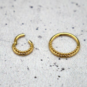 Piercing ring Nostril surgical steel 1.2 mm 16g - 1A/12