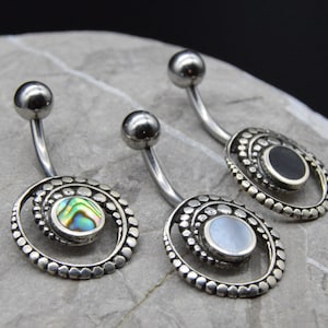 へそピアス シルバー925 - 1N/07