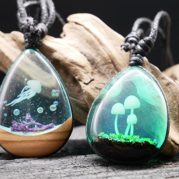 Wood Epoxy Jewelry Etsy