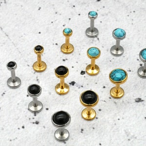 Push-In Piercing/Labret/Medusa/Tragus Chirurgisch Staal - 1I/16