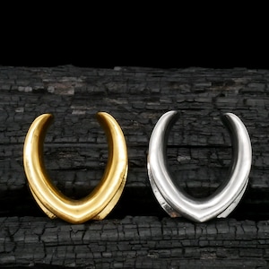1x Saddle Tunnel Gold Silver 6-25 mm - K4