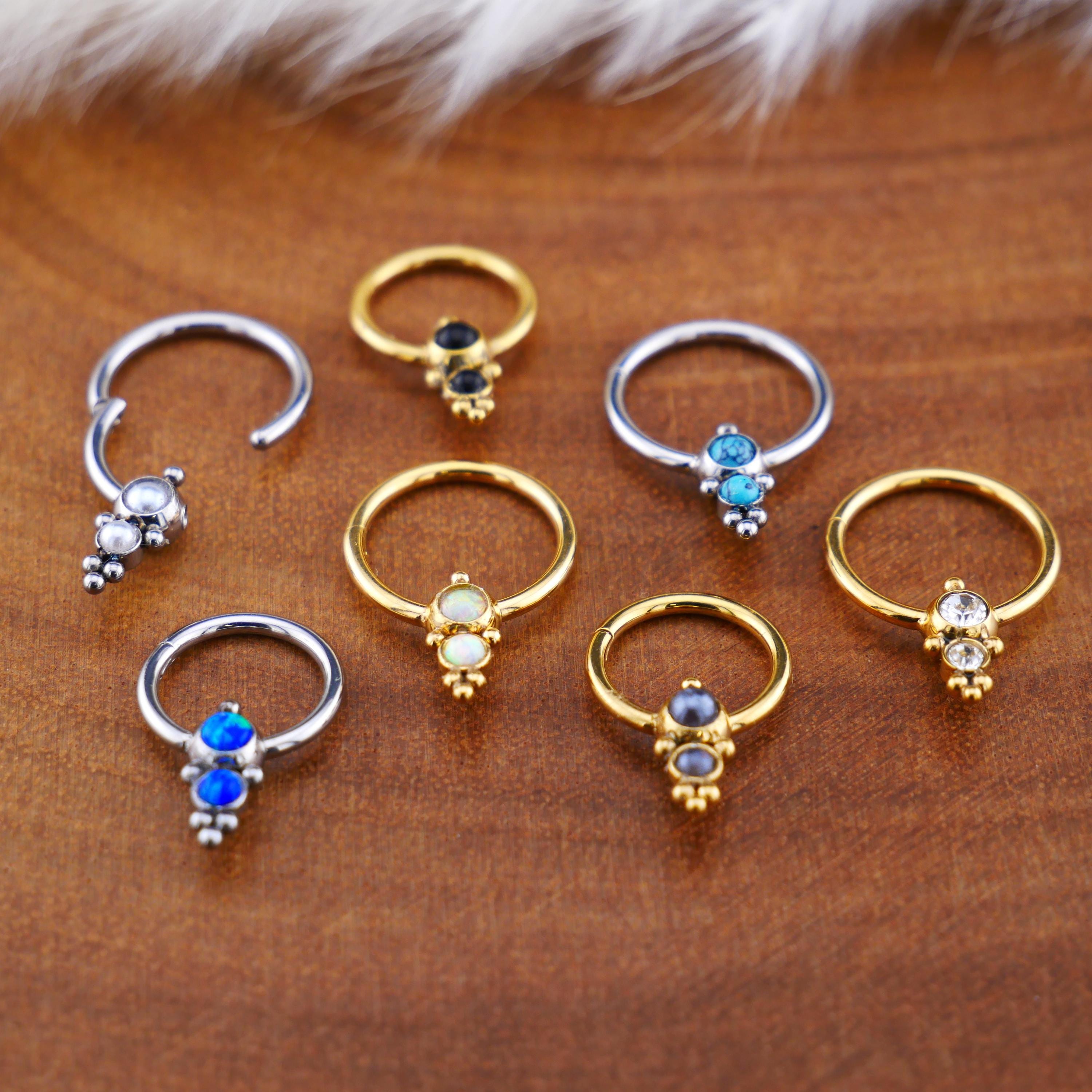 ピアスリング クリッカー ゴールド シルバー - 1O/14 - Etsy 日本