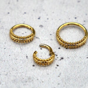 Piercing Ring Nostril Surgical Steel 1.2 mm 16g - 1A/12