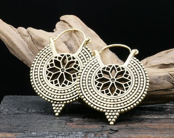 Pair of brass earrings - GG-4