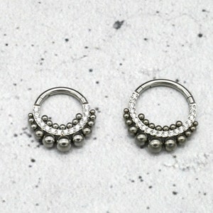Anillo Piercing Septum Hélice Daith Tragus - 1G/15