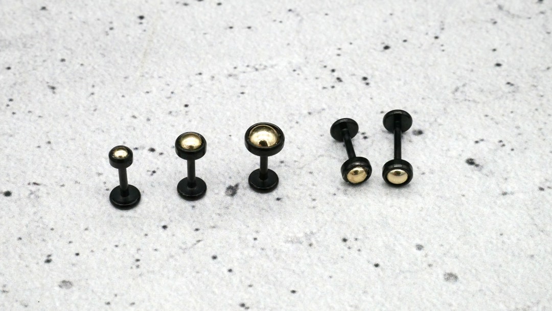 Piercing/labret/medusa/tragus Surgical Steel 1I/14 Etsy