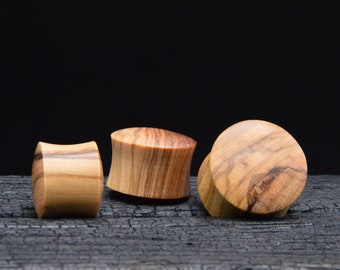 1x Plug olive wood 3-25 mm - C1