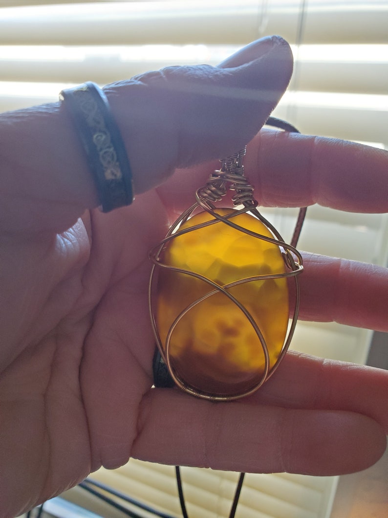 Honeycomb Agate Pendant
