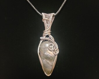 Gray Labradorite Pendant