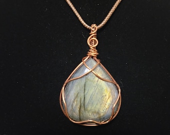 Green Labradorite Pendant
