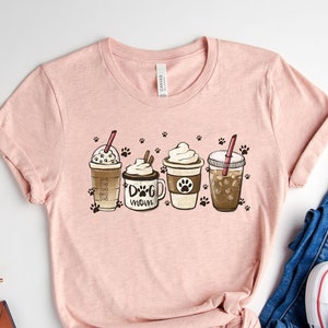 Coffee And Dog Mom Shirt, Mother's Day Gift, Gift For Dog Lover, Dog Mom Shirt, Coffee Lover Tee #