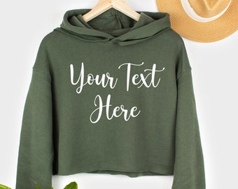 hoodie crop top black