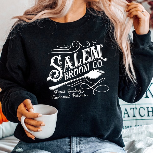 Salem Broom Co Sweatshirt Etsy
