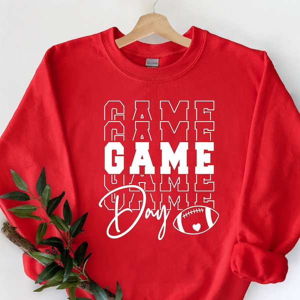 Game Day Sweater, Football Sweatshirt, Football Sweat For Women, Football Mom Hoodie, Game Day Hoodie