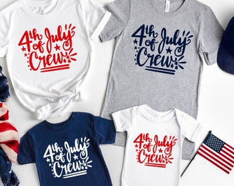 Fourth Of July Shirt, 4th Of July Crew, Family Matching Shirt, Patriotic Shirt, Independence Day