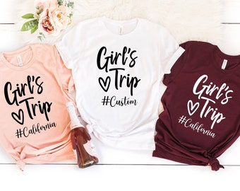 Custom Girls Trip Shirt, Matching Girls Shirt, Besties Trip Shirt, Travel Shirt, Matching Vacation Shirt