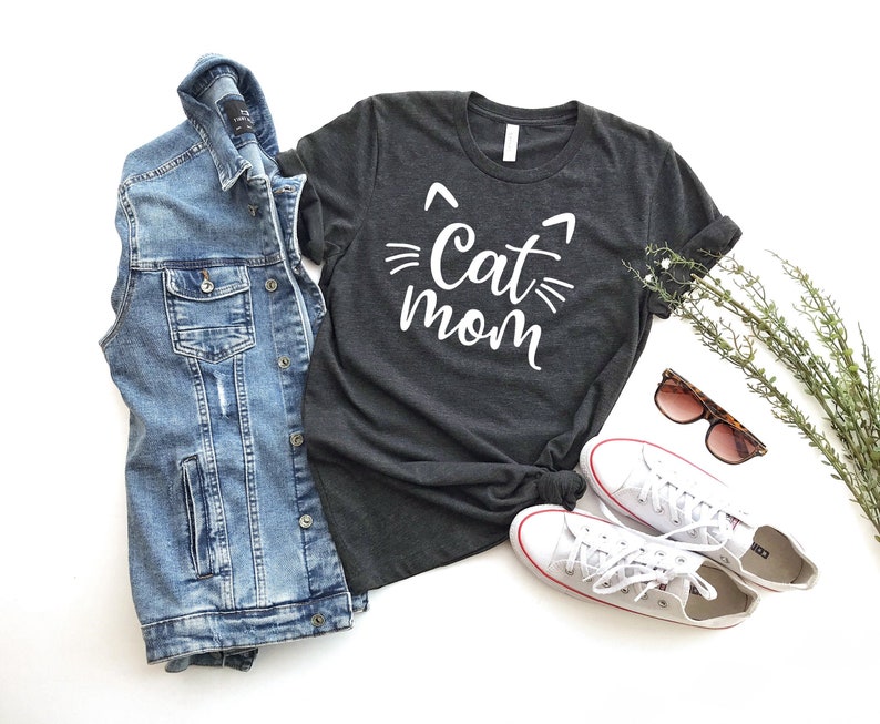 Cat Mom Shirt Gift to Mom Pet Lover Shirt Cat Shirt Cat image 0