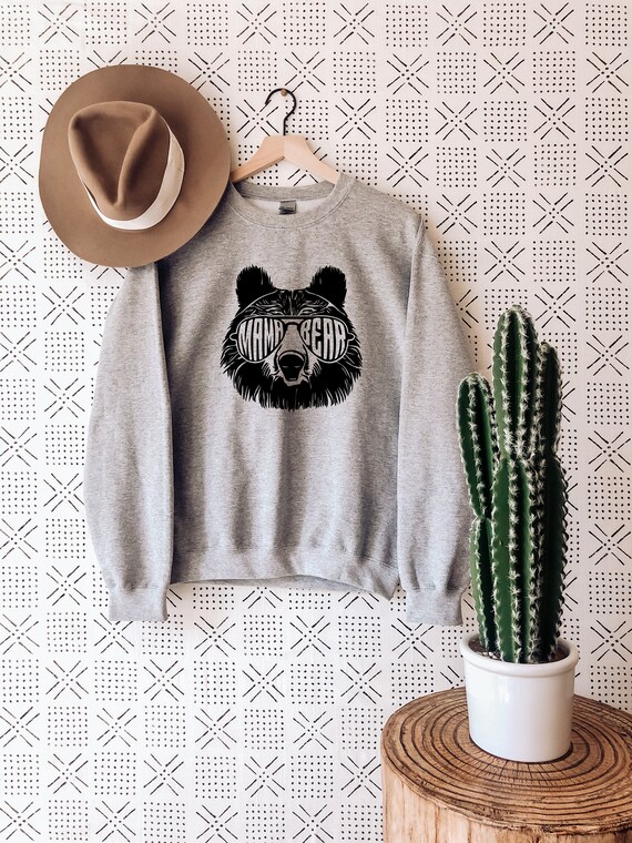 Mama Bear Sweatshirt Mama Bear Crewneck Gift for Mom Cool Mom Sweatshirt Mom Sweatshirt Mama Bear Gift Etsy