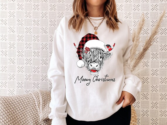 Mooey Christmas Sweatshirt Funny 