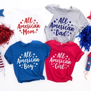 4th Of July Family Shirt, All American Shirt, 4t Of July Family, Matching Family Shirt, Patriotic Shirts image 3