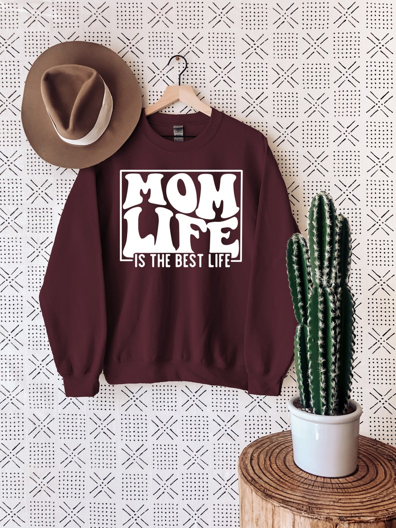 Mom Life Is The Best Life Sweatshirt, Mother's Day Sweatshirt, Mom Life Sweatshirt, Best Mom Sweatshirt, Perfect Mother's Day Gift image 4