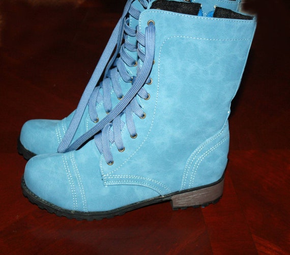 blue boots