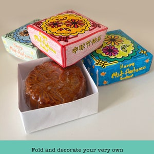 Printable DIY Moon Cake Box for Kids | Instant Download