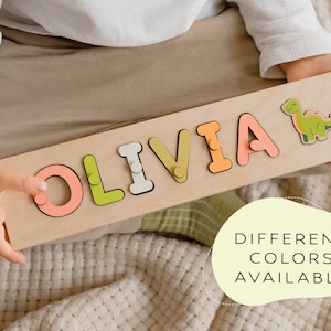 Personalized Name Puzzle With Pegs, New Baby Gift, Wooden Toys, Baby Shower, Christmas Gifts for Kids, Custom Toddler Toys, First Birthday