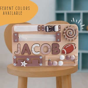 Wooden Name Puzzle Personalized Gift Baby Boy Puzzle Montessori Toys for Toddler Gift Baby Toy 1st Birthday Gift for Baby Fidget Busy Board