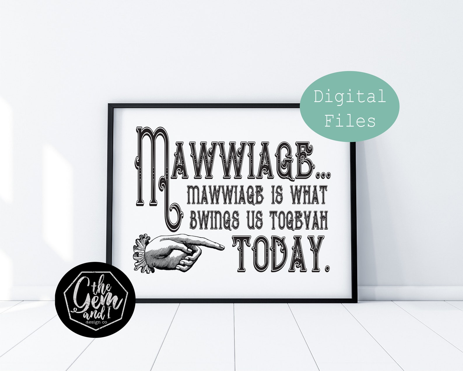 Mawwiage...mawwiage is What Bwings Us Togevah Today - Etsy