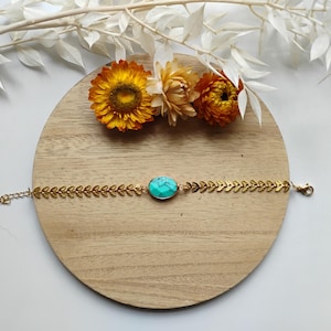 Demeter bracelet in gold-plated stainless steel