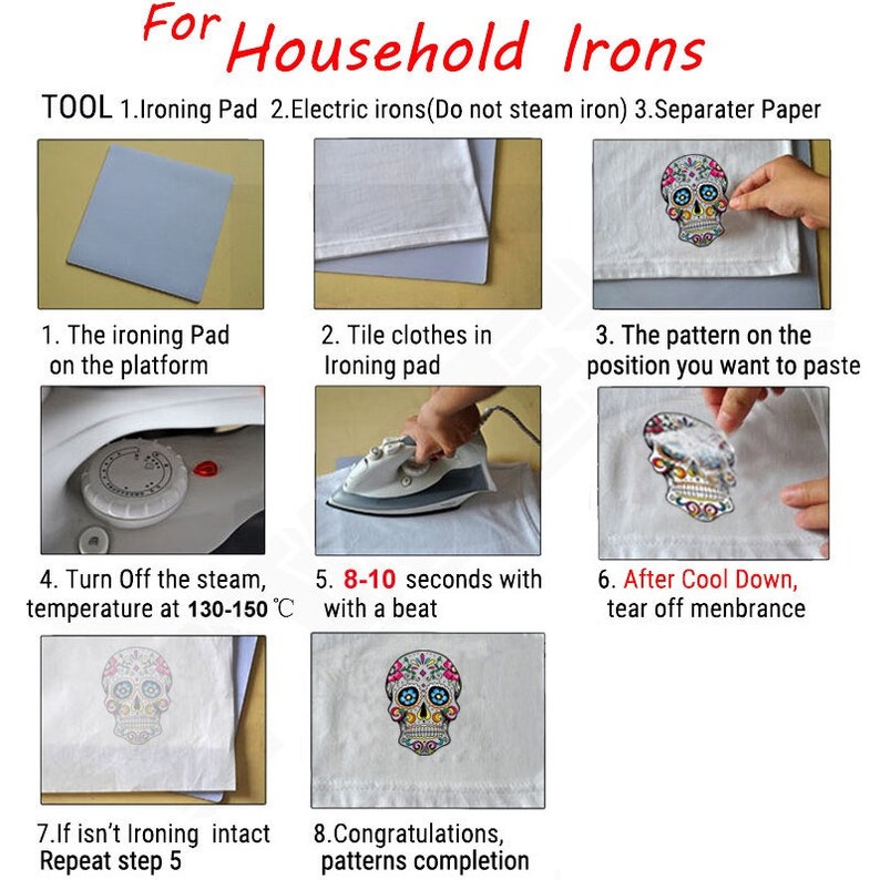 Eyes catching Design Panda easy to iron on Panda Iron on DIY decal for fabric Fully washable Vibrant colors