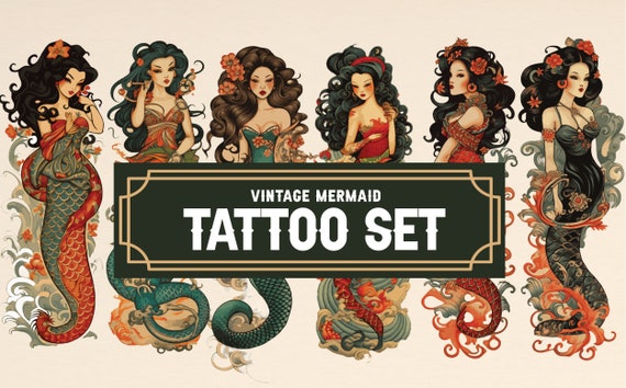 SUPER RARE GUCCI Vintage Mermaid Tattoo Stars Tie Visor!!! Amazon.com: Sailor Made by Tyler Bredeweg Mermaid Neo  main image 4