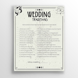 Tradiciones de boda Juego Tarot Cristales Luna Despedida de soltera Despedida de soltera Kit/Juegos Gótico (Místico brujo esotérico, metafísico, celestial)