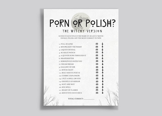 Black Party Porn Bride - Coven AHS Witchy Porn or Polish Black Bridal/bachelorette - Etsy